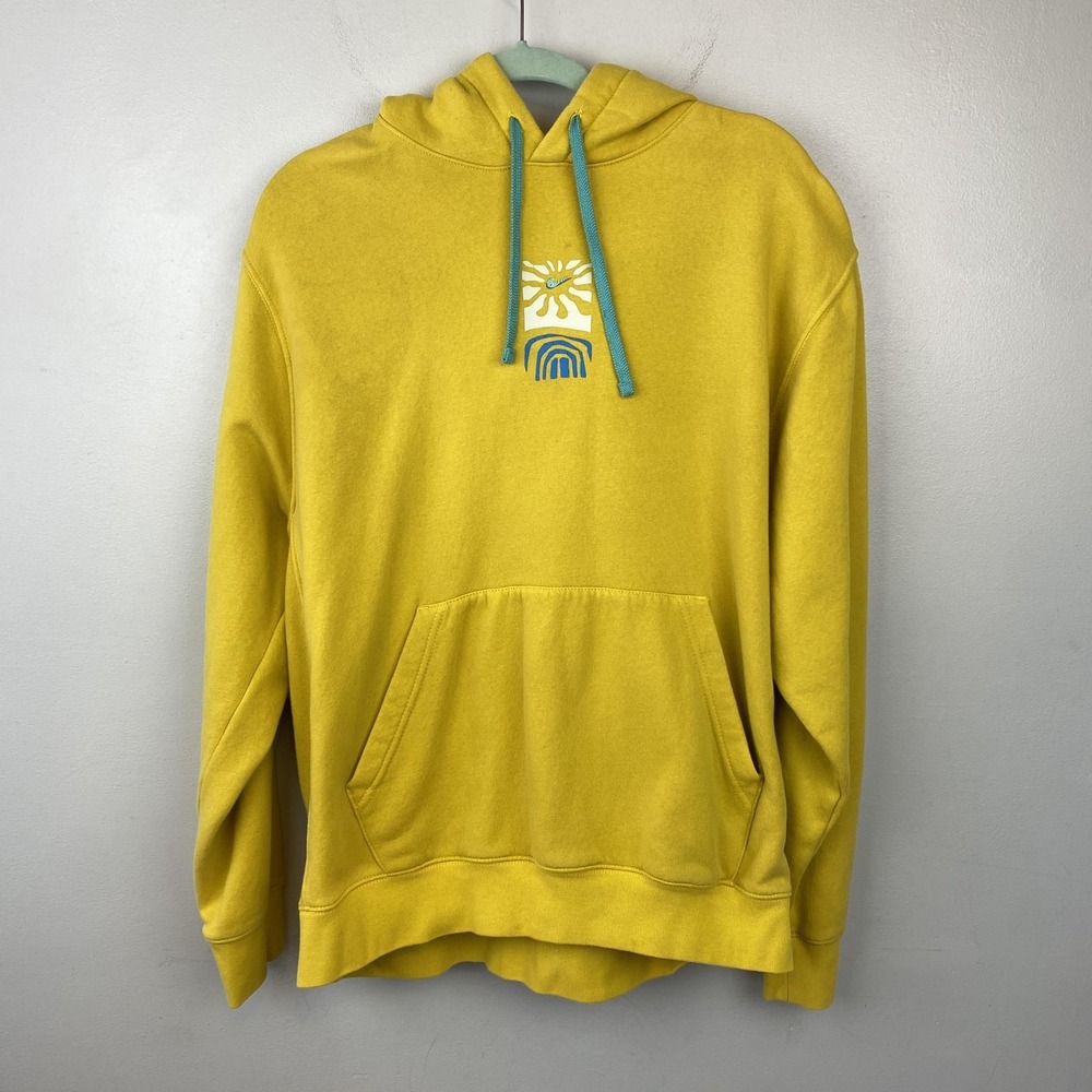 Nike Hoodie Mens Large DR9782-709 Pullover Graphic Greetings From‎ Sun Design